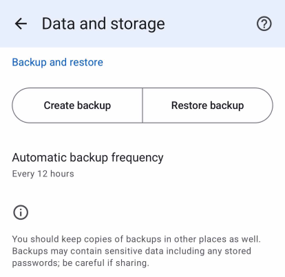 Automatic Backups